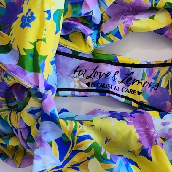 New!‎ For Love and Lemons Daffodil One Piece swimsuit - Picture 16 of 16